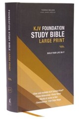 Kjv, Foundation Study Bible, Large Print, Hardcover, Red Letter, Thumb Indexed,