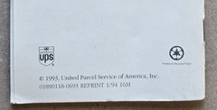 UPS United Parcel Service 1993 Rev. Employment & Promotion Guide 36 Pages Ex.