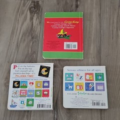 Curious George & Boynton Lot of 3 Illustrated Children’s Board Books Ages 2-8