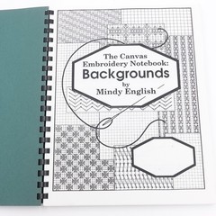 Canvas Embroidery Notebook Backgrounds Mindy English 1993 PB Plastic Spine VGUC