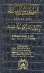 Gilbert Law Summaries Pocket Siz- paperback, 9780159003640, Gilbert Law Summarie