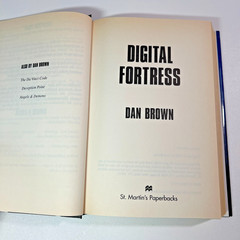Digital Fortress by Dan Brown Hardcover Book Club Edition BCE NSA Techno Thrille