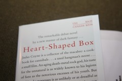 Heart-Shaped Box by Joe Hill 2007 HC 1st Edition/4th Print William Morrow