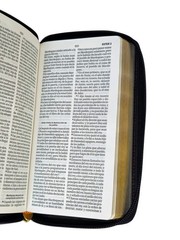 Biblia Chequera Letra 8.5 puntos RV1960 imit piel coral y gris claro