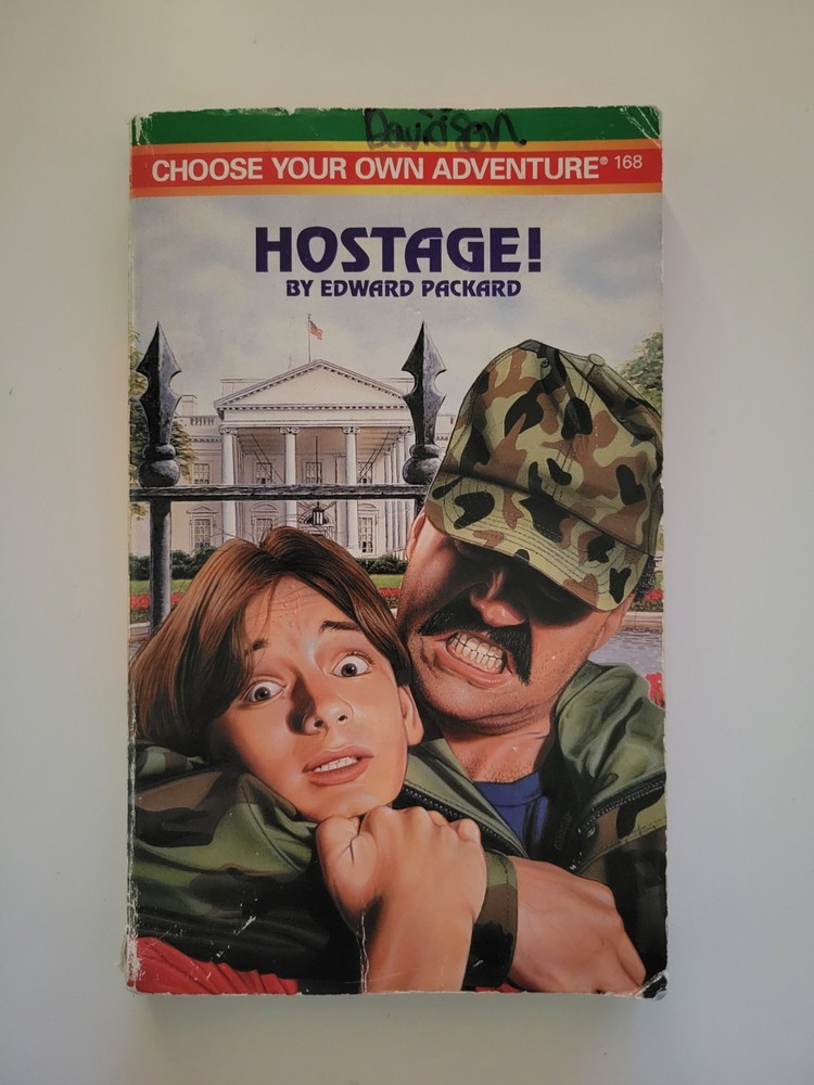 1996 HOSTAGE ! CHOOSE YOUR OWN ADVENTURE #168 EDWARD PACKARD PAPERBACK RARE VTG