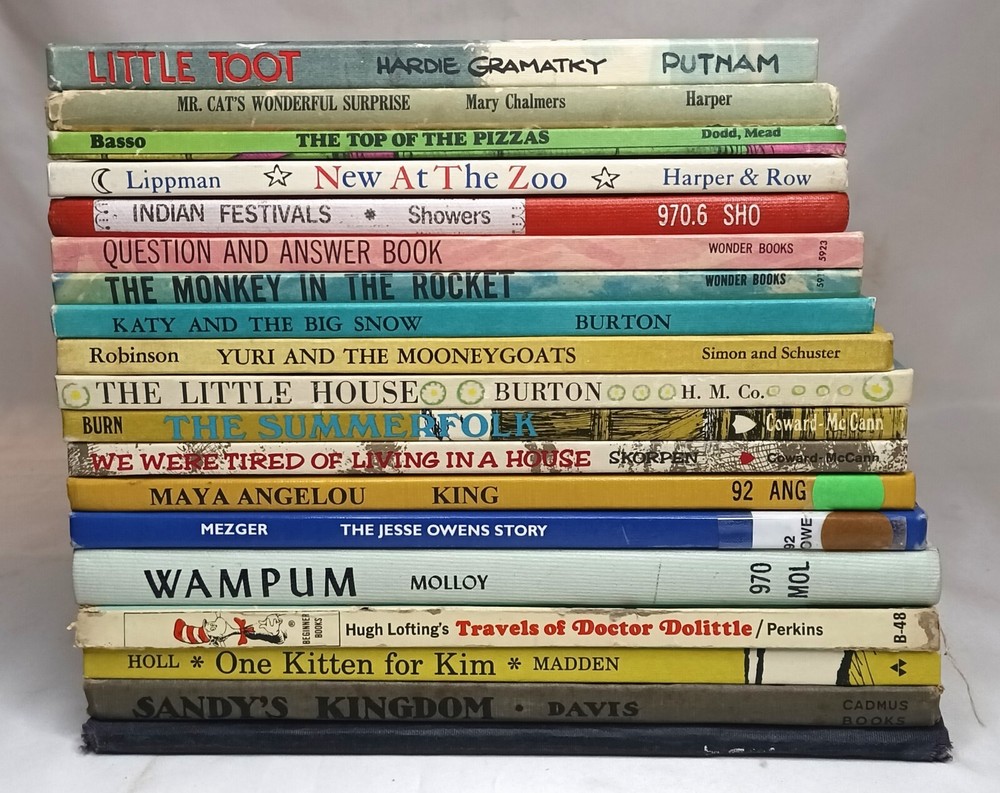 Vintage Elementary Books Lot Of 19 from 1930s to 1990s