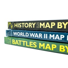 Map by Map Series 3 Books Collection Set (Battles, History of the World & World