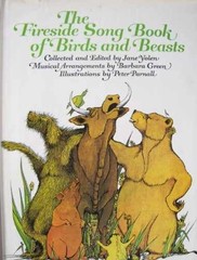 Fireside Song Book of Birds and Beasts – Hardcover, by Jane Yolen – Very Good