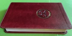 CSB MILITARY BIBLE (Burgundy LeatherTouch) Red Letter, NEW in Sleeve Case!