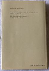 Before the English Civil War: Essays on Early Stuart Politics/Tomlinson/VG HC/DJ