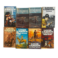 Set of 55 Louis Lamour Paperback Mixed Titles, Various Conditions, All Readable