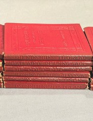 Antique Little Leather Library Miniature Books – Choose Your Title – Red Series