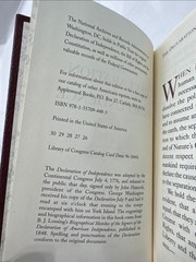 Lot of 2 Declaration of Independence w Short Biographies & The Federalist Papers