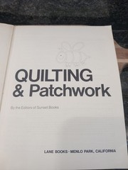 Vintage QUILTING & PATCHWORK a Sunset book (1976,TPK) 80 PAGES