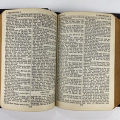 The Holy Bible King James Version Self-Pronouncing 1940s National Bible Press