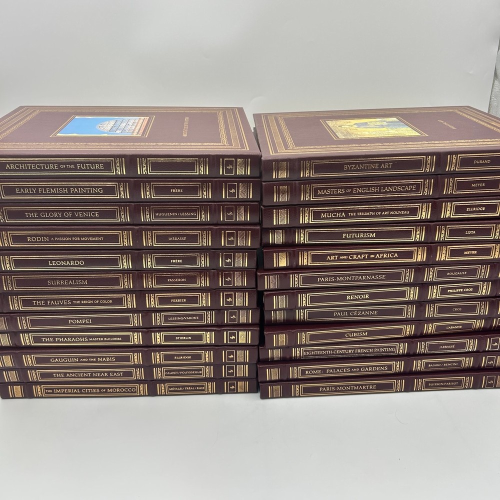 Easton Press Glorious Art Series Lot of 24 Volumes Leather-bound Gilt Edges