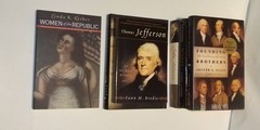 Book Mixed Lot of 6 Founding Fathers America Thomas Jefferson John Adams Bunker