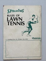 1970 Spalding Rules of Lawn Tennis Cases and Decisions Booklet 4.5″ x 6.5″ USLTA