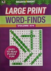 5 New Large Print Word-Finds Puzzle Books Kappa Games Vol #474-512~ Search,Hunt