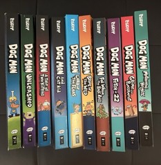 Dog Man Comic Book Set 1-10 Dav Pilkey Scholastic Hardcover