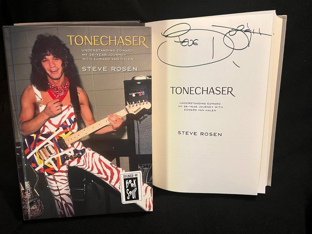 Steve Rosen signed Tonechaser HC book My 26 Year Journey with Edward Van Halen
