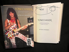 Steve Rosen signed Tonechaser HC book My 26 Year Journey with Edward Van Halen