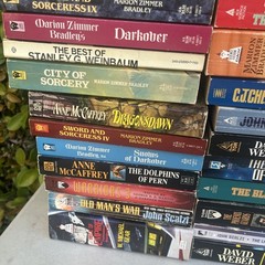HUGE 122 BOOK LOT Vintage/Modern Mix Sci-Fi Fantasy Paperback Science Fiction