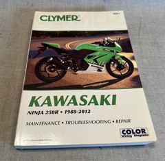 1988-2012 Kawasaki Ninja 250 250R CLYMER REPAIR MANUAL Book no M241