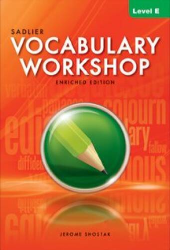 Vocabulary Workshop: Enriched Edition: Student Edition: Level – VERY GOOD