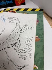 10 DINOSAURS ACTIVITY BOOKS. Paint, Color, Stickers & Puzzles NOS