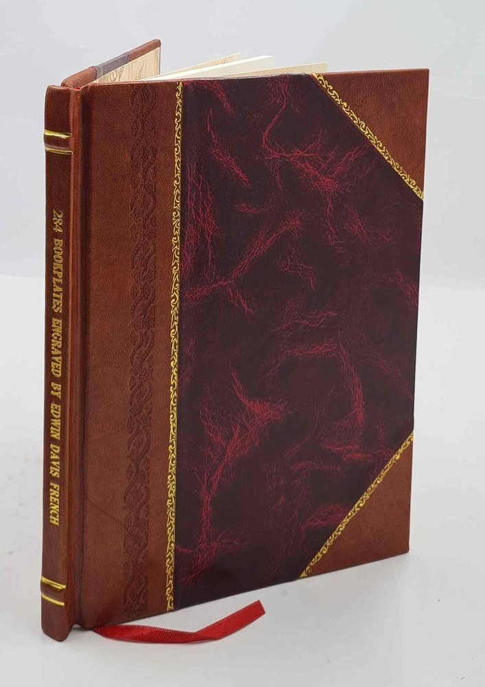 284 Bookplates Engraved By Edwin Davis French, Sold At Auction M [Leather Bound]