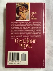 Come Home to Love by Joan Hohl (1992, Mass Market)