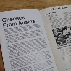 Vintage the New Austrian Cheese Recipe Booklet 15-Page Food Center Giveaway NY