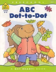 School Zone – ABC Dot-to-Dots Workbook – 32 Pages, Ages 3 to 5, Preschool, Kinde