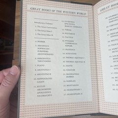 GREAT BOOKS OF THE WESTERN WORLD Britannica-1952, 1986 Printing. Vols- YOU PICK