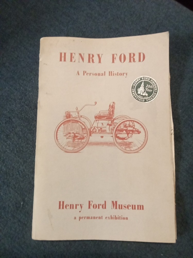 Henry Ford A Personal History 1953