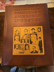 The Fifty Great Pioneers of American Industry Leather Bound Book