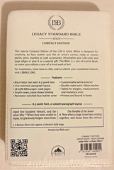 Legacy Standard Bible, LSB Compact Edition Steadfast Bibles white faux leather