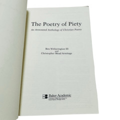 THE POETRY OF PIETY-By Ben Witherington III and Christopher Mead Armitage, 2002