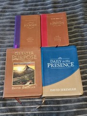 David Jeremiah Leather Turning Point Books Lot of 4-Leatherbound-Jorney/Pathways