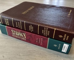 New Strong’s Reference Bible King James Version KJV BONDED LEATHER Nelson 1745