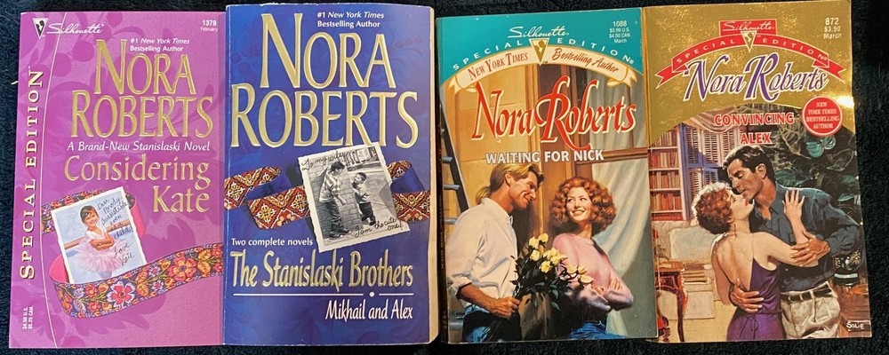 The Stanislaski’s Series by Nora Roberts (Books 2, 4, 5, & 6) Paperback Good