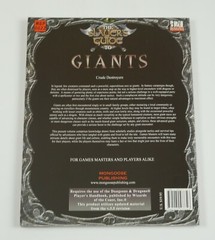 the Slayer’s Guide to Giants SC – Mongoose – D&D 3E – D20 System – MGP 0022