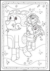 Bluey – Jumbo Coloring And Activity – Book