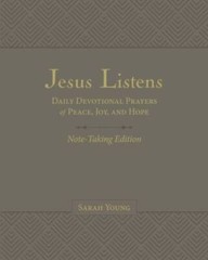 Jesus Listens Note-Taking Edition, Leathersoft, Gray, with Full Scripture – GOOD