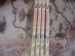4 Be An Interplanetary Spy Bantam book lot. 1,4,5,6. All have cover wear, dirty