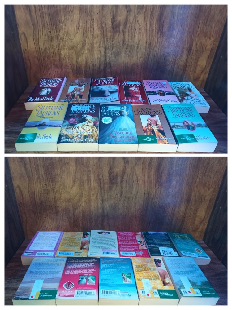 Stephanie Laurens Lot of 11 PB Romance Avon Books Mixed Titles Good Cond