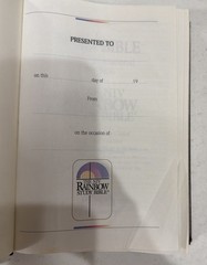 NIV Rainbow Study Bible 1996 Hardcover 1,584 Pgs 1984 Text Bold Line CLEAN