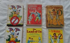 Vintage Wizard of OZ-L. Frank Baum Book Set of 7 Hardcover-1 Paper-Reilly & Lee
