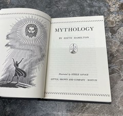 Mythology By Edith Hamilton – 1st Edition 1942 – HC/DJ